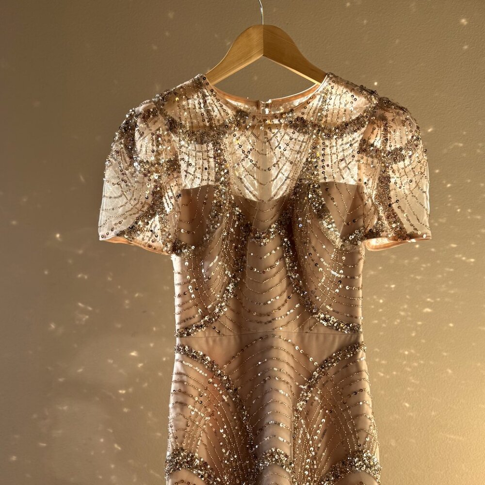Dress the Population | SAMPLE | Sequin Cocktail Dress | Size XS | NWOT